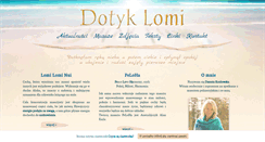 Desktop Screenshot of dotyklomi.pl